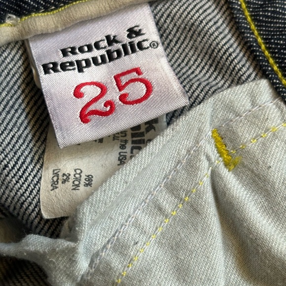 Women’s Rock and Republic Costello Blue Jeans Straight Cut Size 25 - Picture 8 of 15